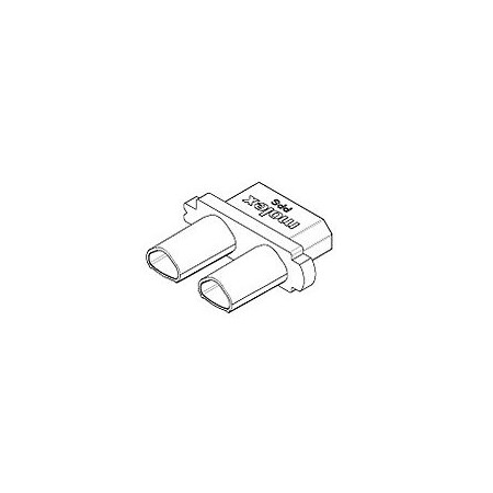 Molex 13Mm Projctr Lamp Rec Hsg Pps Blk 2Ckt 781651001